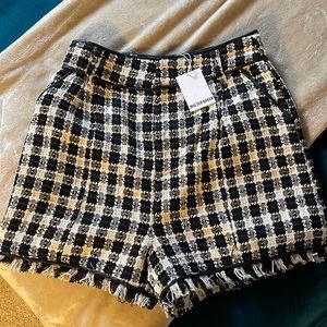 Walter Baker Tweed Shorts